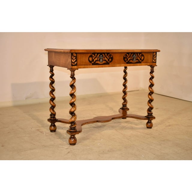 1900 - 1909 Edwardian English Marquetry Side Table, C. 1900 For Sale - Image 5 of 13