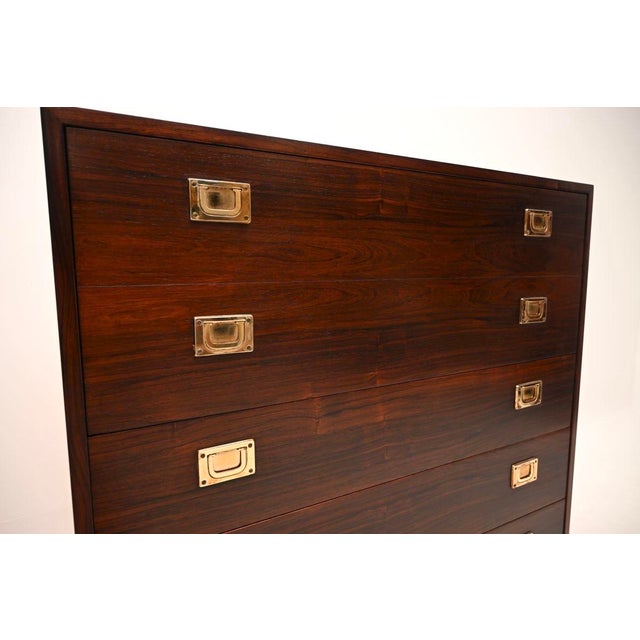 Vintage Danish Chest of Drawers with Secretary, 1960 For Sale - Image 10 of 11
