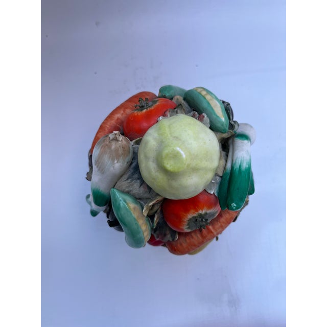 Porcelain Vegetable Basket For Sale - Image 6 of 10