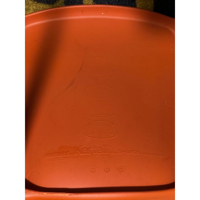 Kartell Masters Arm Chair by Philippe Starck and Eugeni Quitllet- Orange For Sale - Image 9 of 11