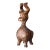 Vintage Mid-Century Modern Retro 1960s Tiki Polynesian Wood Carved Brutalist Sculpture Attributed to Witco For Sale