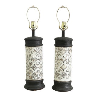Mid 20th Century Aldo Bitossi Table Lamps, Pair For Sale