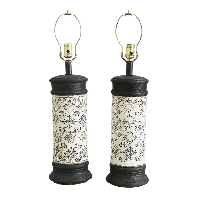 Mid 20th Century Aldo Bitossi Table Lamps, Pair For Sale