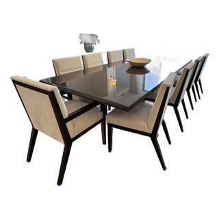 Set of 10 Custom Dining Chairs For Sale