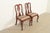 Henkel Harris Henkel Harris Queen Anne Solid Cherry Wood Side Chairs or Dining Chairs, Pair For Sale - Image 4 of 14