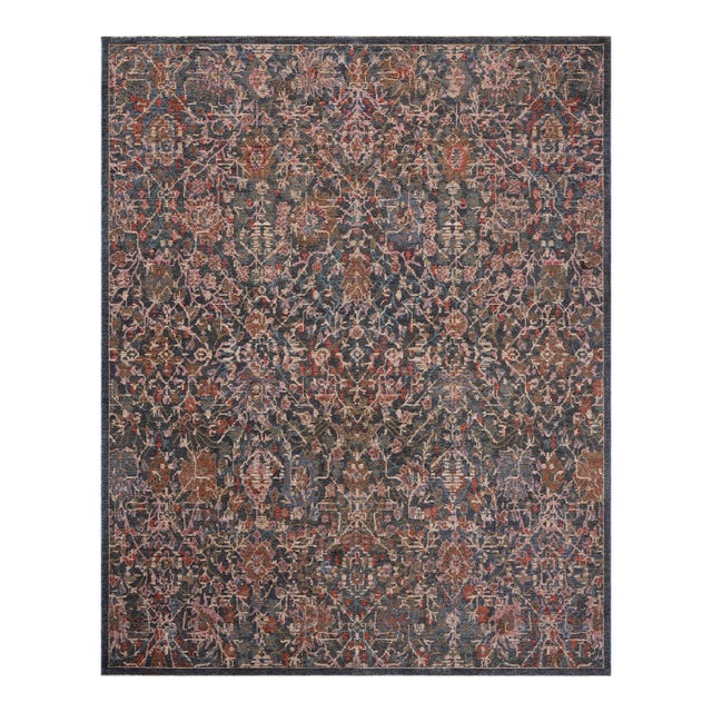 Loloi Winchester Denim / Sunset 9'-3" x 12'-8" Area Rug For Sale