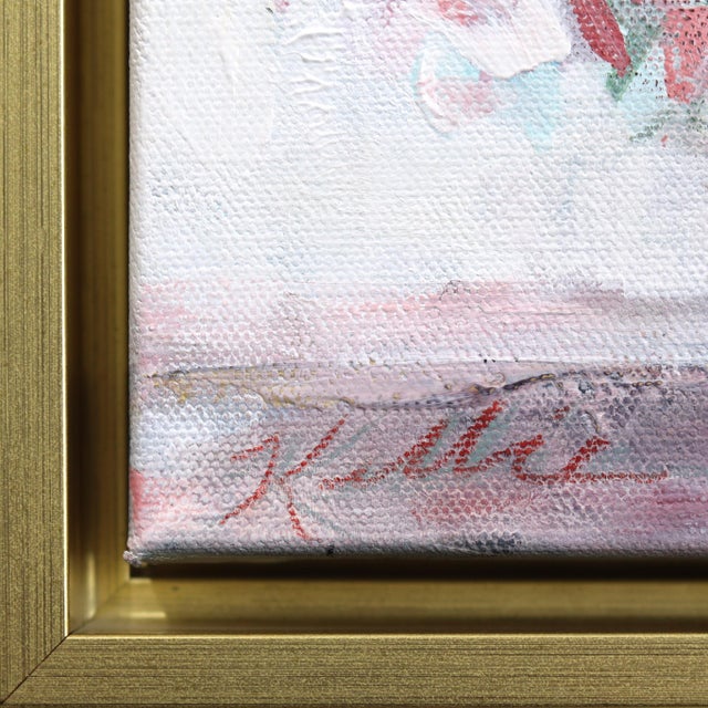 2020s Sight of Fall - Framed Colorful Floral Still Life Mixed Media Painting on Canvas Original Artwork by Kellie Newsome For Sale - Image 5 of 9