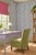 Painter's Garden Blue Floral Grasscloth Wallpaper by House Party | 6 Yards For Sale In Charlotte - Image 6 of 12