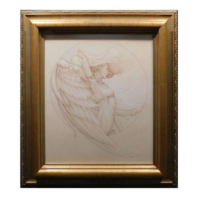 Michael Parkes "Winds of Change" Archival Inks Printed on Vellum Hand Signed For Sale