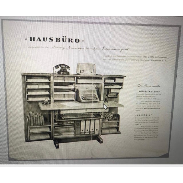 1950s Vintage Bauhaus Fusion Secretaire Desk from Multifunctional Workstation, 1950s For Sale - Image 5 of 6