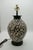 Late 20th Century Black & Ivory Geometric Chulucanas Pottery Lamp – Handcrafted Peruvian Art Lg Tribal Vase For Sale - Image 4 of 9