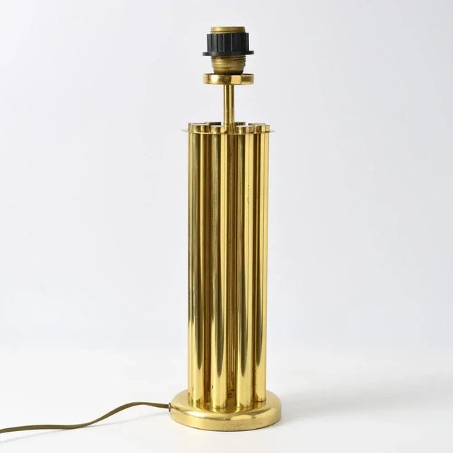 Mid-Century Modern Hollywood Regency Brass Table Lamp from Josef Busche, 1970s For Sale - Image 3 of 11