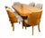 Art Deco Dining Table and Chairs, 1930s, Set of 7 For Sale