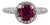 Late 20th Century AGL Certified Burma Ruby Ring, Size 6.75 For Sale