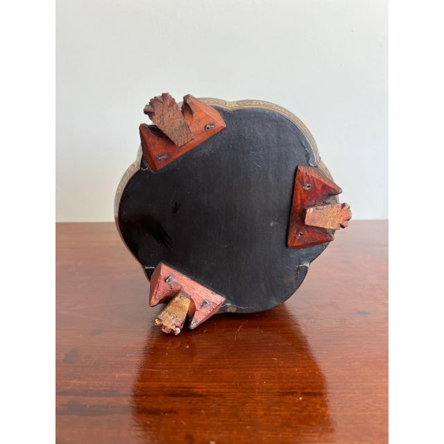 Wood 19th Century, Chinese Export Gilt Black Lacquer Melon Form Tea Caddy Box For Sale - Image 7 of 8