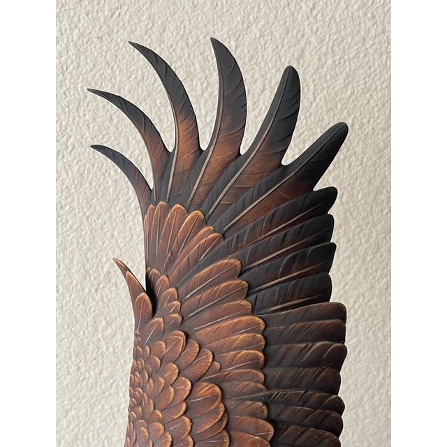 1970s Gunther Granget Hutschenreuther Freedom in Flight Porcelain Bald Eagle Figurine For Sale - Image 5 of 13