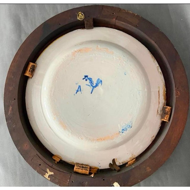 Large Plate in Cantagalli Porcelain, Italy, 19th Century For Sale - Image 6 of 9