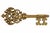 Striking vintage Syroco #3661-B Lion Skeleton Key wall plaque featuring an ornate openwork design with scrolling details...