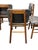 Brown Set of 4 Vintage Mid Century Modern Danish Teak and Leather Greta Dining Chairs For Sale - Image 8 of 11
