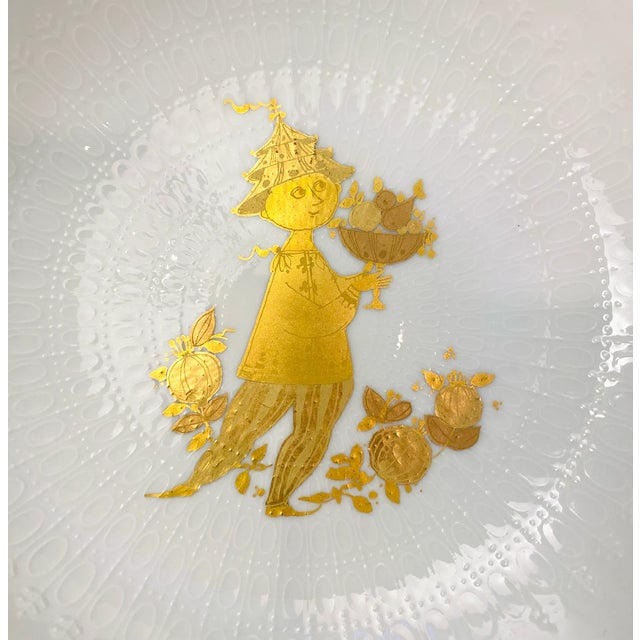 Mid-Century Modern Vintage Rosenthal Bowl With 14kt Design Signed Bjørn Wiinblad - German Porcelain Studio-Linie "Romanze" For Sale - Image 3 of 7