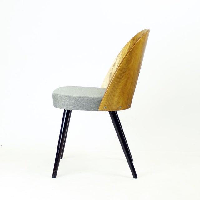 Dining Chairs in Oak & Fabric by Antonin Šuman for Tatra, 1960s, Set of 4 For Sale - Image 10 of 17