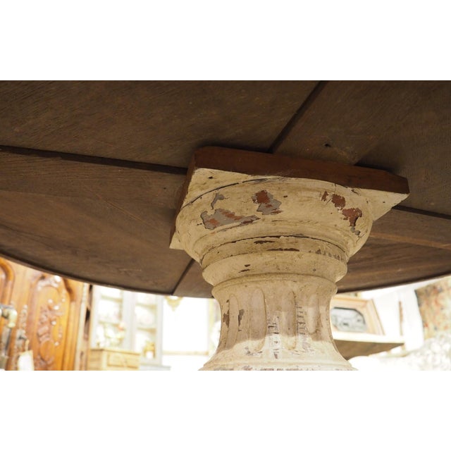 Early 19th Century Painted French Gueridon Center Table With Saint-Anne Marble For Sale - Image 14 of 18
