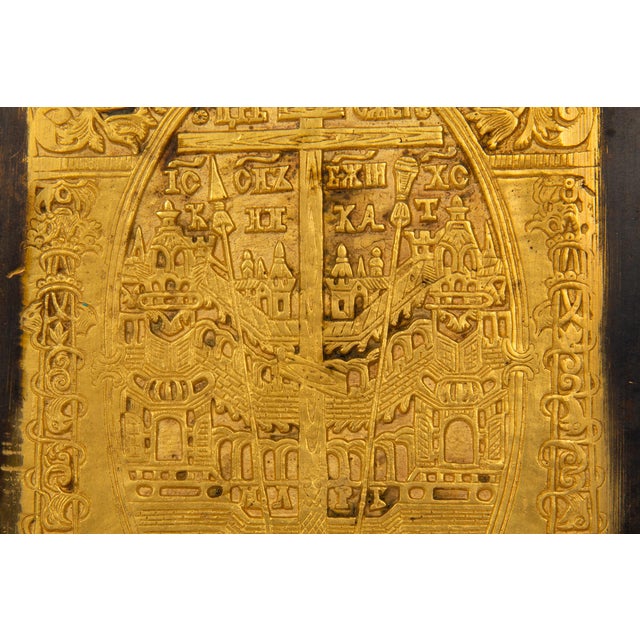 Fine Russian Old Believers Tetraptych Copper Icon With 20 Devotional Panels For Sale - Image 15 of 16