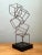 Late 20th Century Vintage Geometric Metal Cube Sculpture For Sale - Image 5 of 12