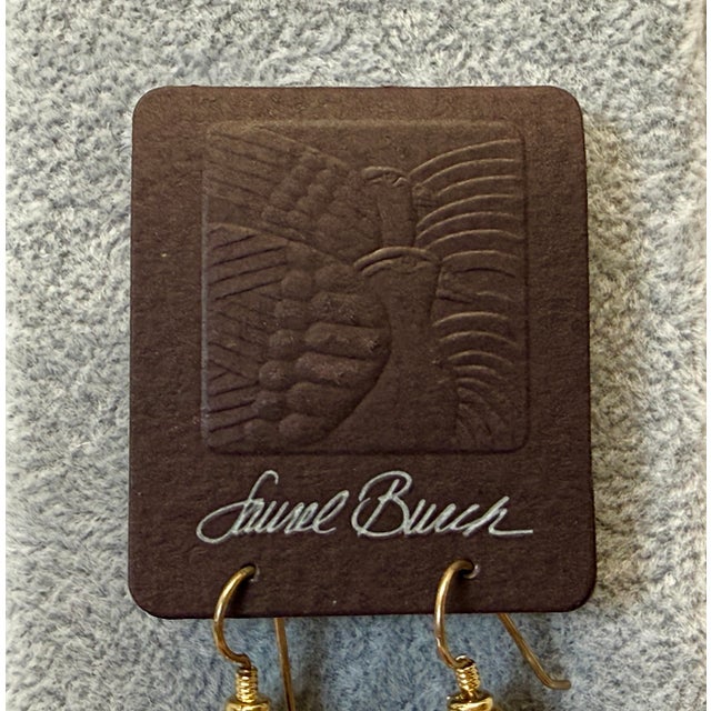 1990s Laurel Burch Lizard “Lizardo” New With Tag Cardstock 1990 Earrings Southwest For Sale - Image 5 of 7