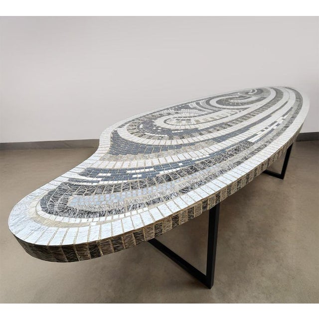Vintage Mosaic Tile Coffee Table, 1970 For Sale - Image 6 of 6