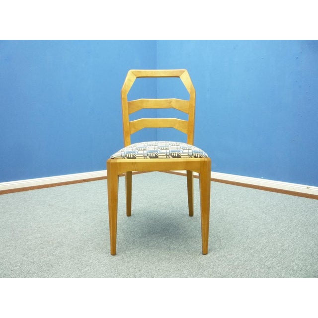 Anthroposophic and rare dining chair by Felix Kayser. from first owner. They come from an Anthroposophic bungalow. The...