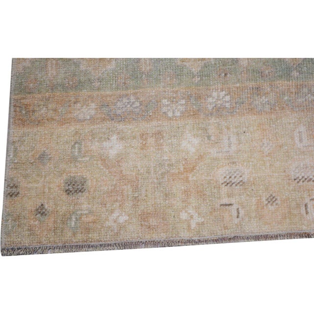 Vintage Turkish Anatolian Knotted Wool Rug, 3'x10'5'' For Sale - Image 4 of 4