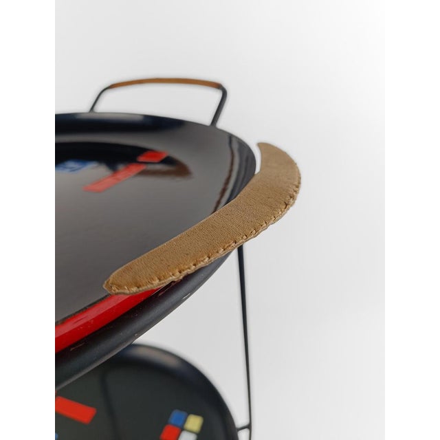 Mid-Century Italian Rounded Cart attributed to Siva Poggibonsi, 1960s For Sale - Image 13 of 18