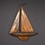 A 20th century handmade racing yacht, crafted in copper and designed for wall mounting. A wonderful decor piece for any...
