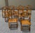 Enhance your dining area with this set of 10 Boho Chic Rattan Folding Chairs. These chairs feature a distinctive burnt...
