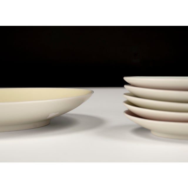 Ceramic Mid-Century Modern Pastel Porcelain Cabaret Set by Hubert Griemert for Fürstenberg, 1950s, Set of 6 For Sale - Image 7 of 12