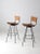 Mid-Century Modern Mid-Century Stools Pair For Sale - Image 3 of 11