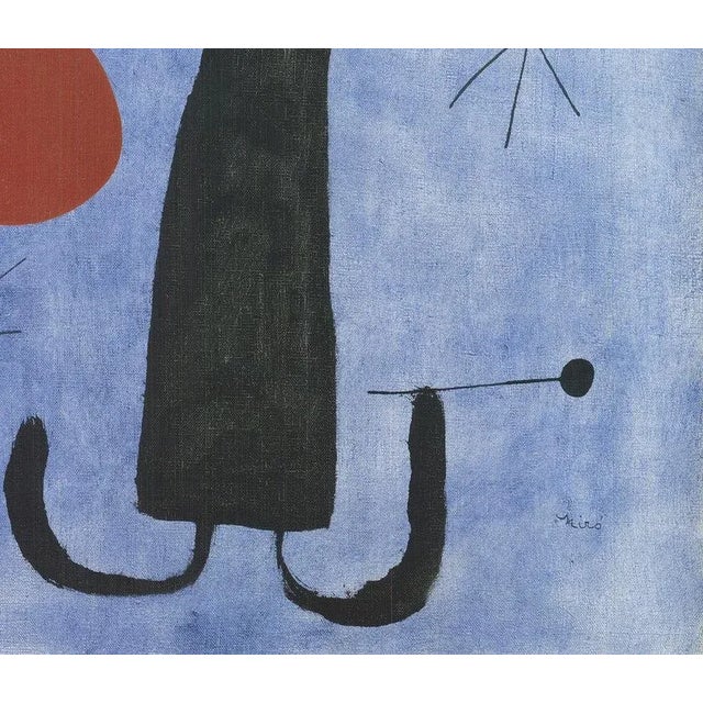 Joan Miró 2010 Joan Miro 'Painting (Woman in Front of the Sun)' Offset Lithograph For Sale - Image 4 of 4