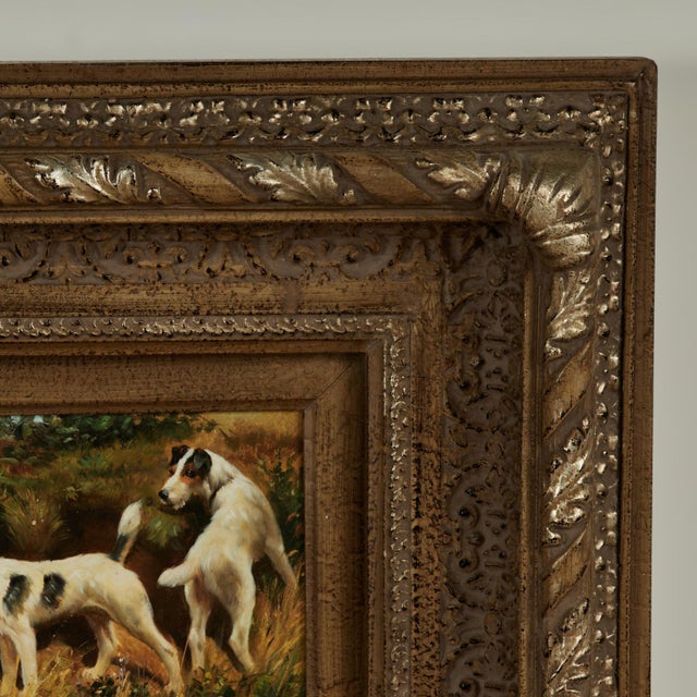 Vintage Painting of Dogs or Terriers For Sale - Image 4 of 13