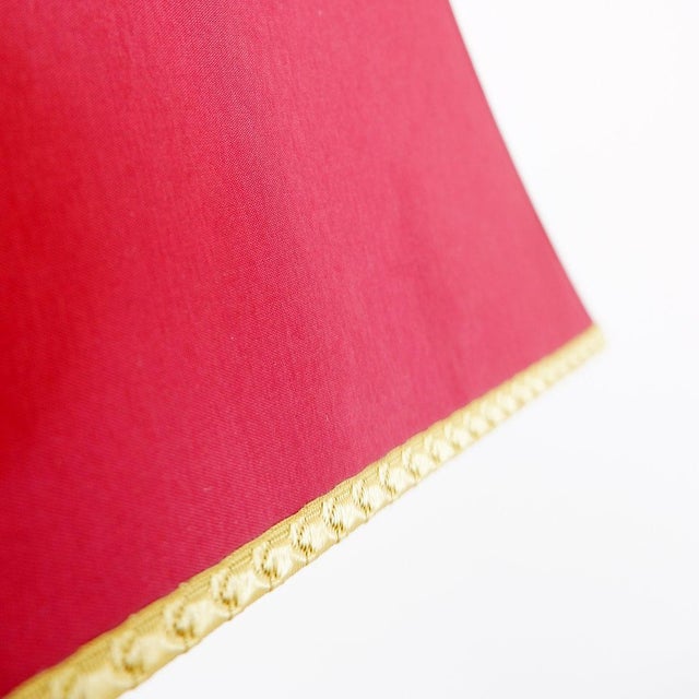 Tan Large Wrought Iron Table Lamp For Sale - Image 8 of 15