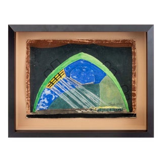 Theatre Stage Design Prison Mixed Media Collage For Sale