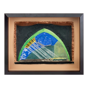 Theatre Stage Design Prison Mixed Media Collage