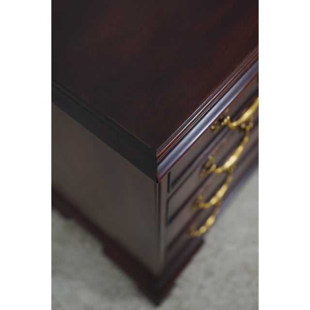 Henkel Harris Mahogany Chippendale Style Bachelors Chest For Sale - Image 11 of 14