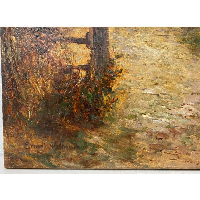 Ernest Walbourn (England, 1871-1927) "Evening in Sussex" Original Painting C.1900 For Sale In San Francisco - Image 6 of 13