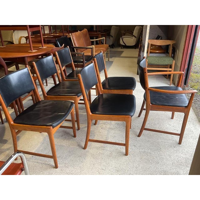 Mid-Century Danish Dining Chairs by Kai Lyngfeldt Larsen for Vejen Polstermöbelfabrik, Set of 6 For Sale - Image 12 of 18
