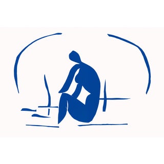 1958 Lithograph "Baigneuse Dans Les Roseaux" (Bather in the Reeds) After Henri Matisse For Sale