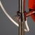 Vintage Orange Enameled Metal Lamp For Sale - Image 6 of 9