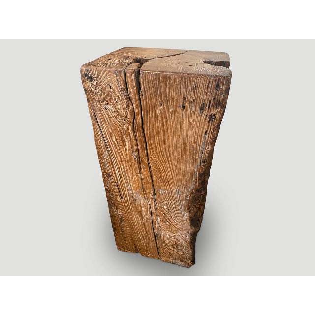 Andrianna Shamaris Teak Coffee Table, Bench or Pedestal For Sale - Image 18 of 18