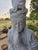 Chinese Mid-20th Century Vintage Cast Stone Guanyin Garden Statue For Sale - Image 3 of 8