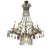 French Chandelier in White and Violet Cut Crystal For Sale - Image 5 of 5